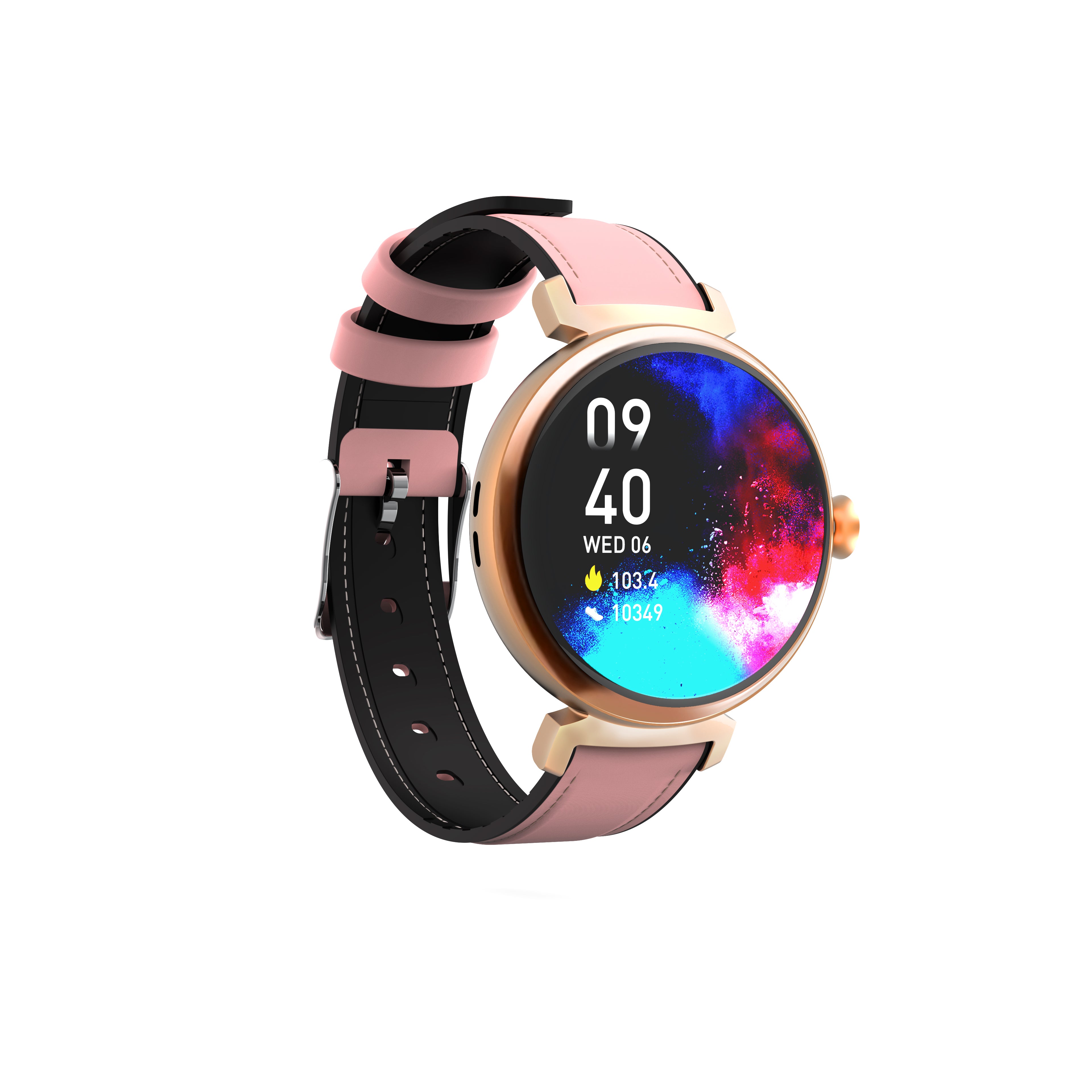 Synyq Elara AMOLED Smartwatch voor Dames - Incl. 3 Bandjes