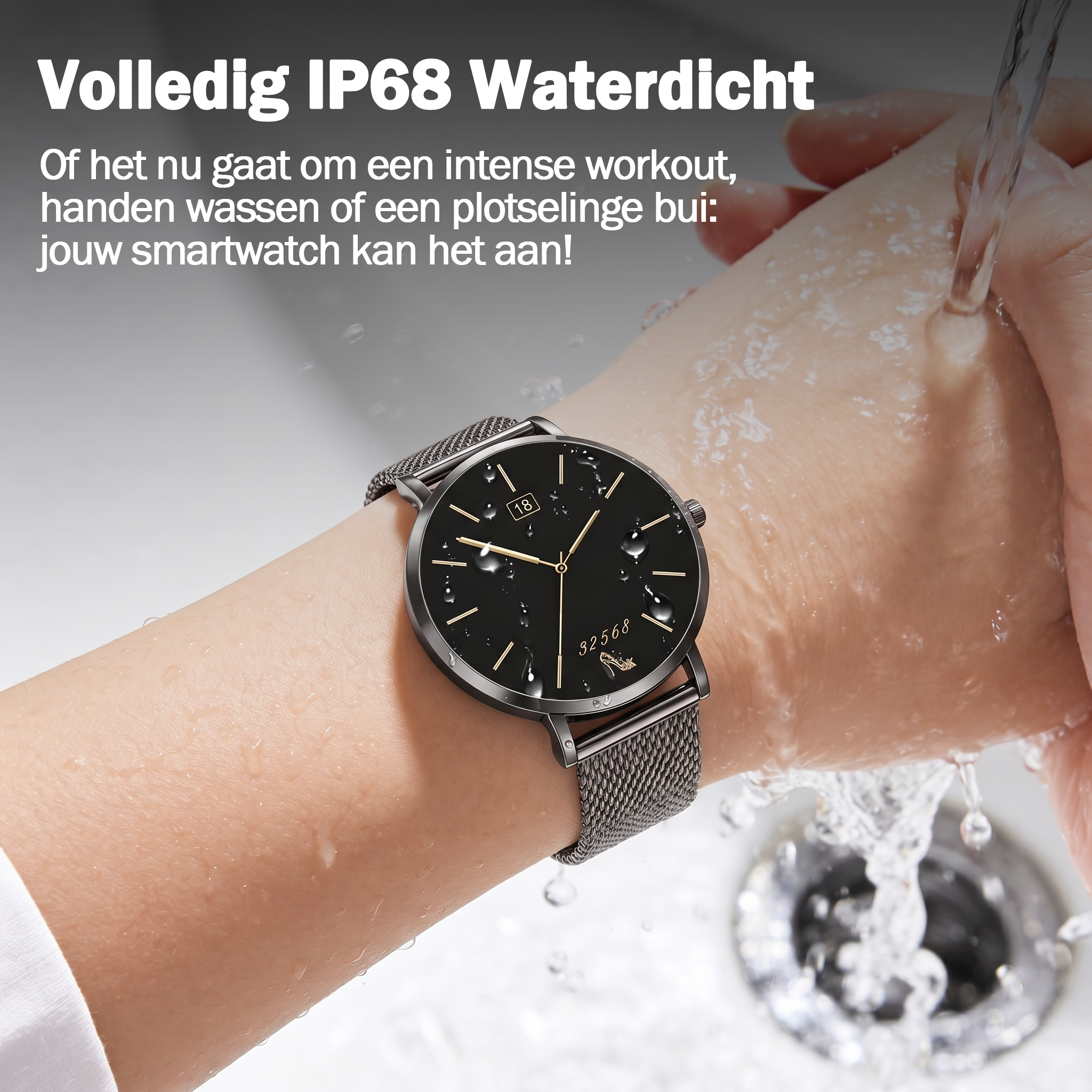 Synyq Liva Smartwatch Dames – 40mm – 3 Bandjes
