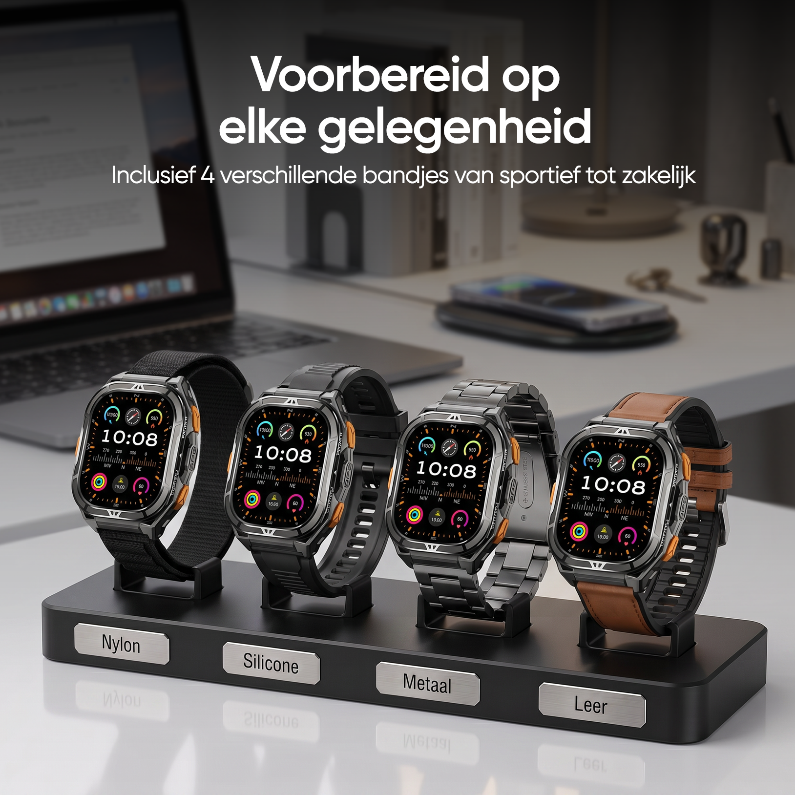 Synyq Solid Pro - GPS Smartwatch Heren