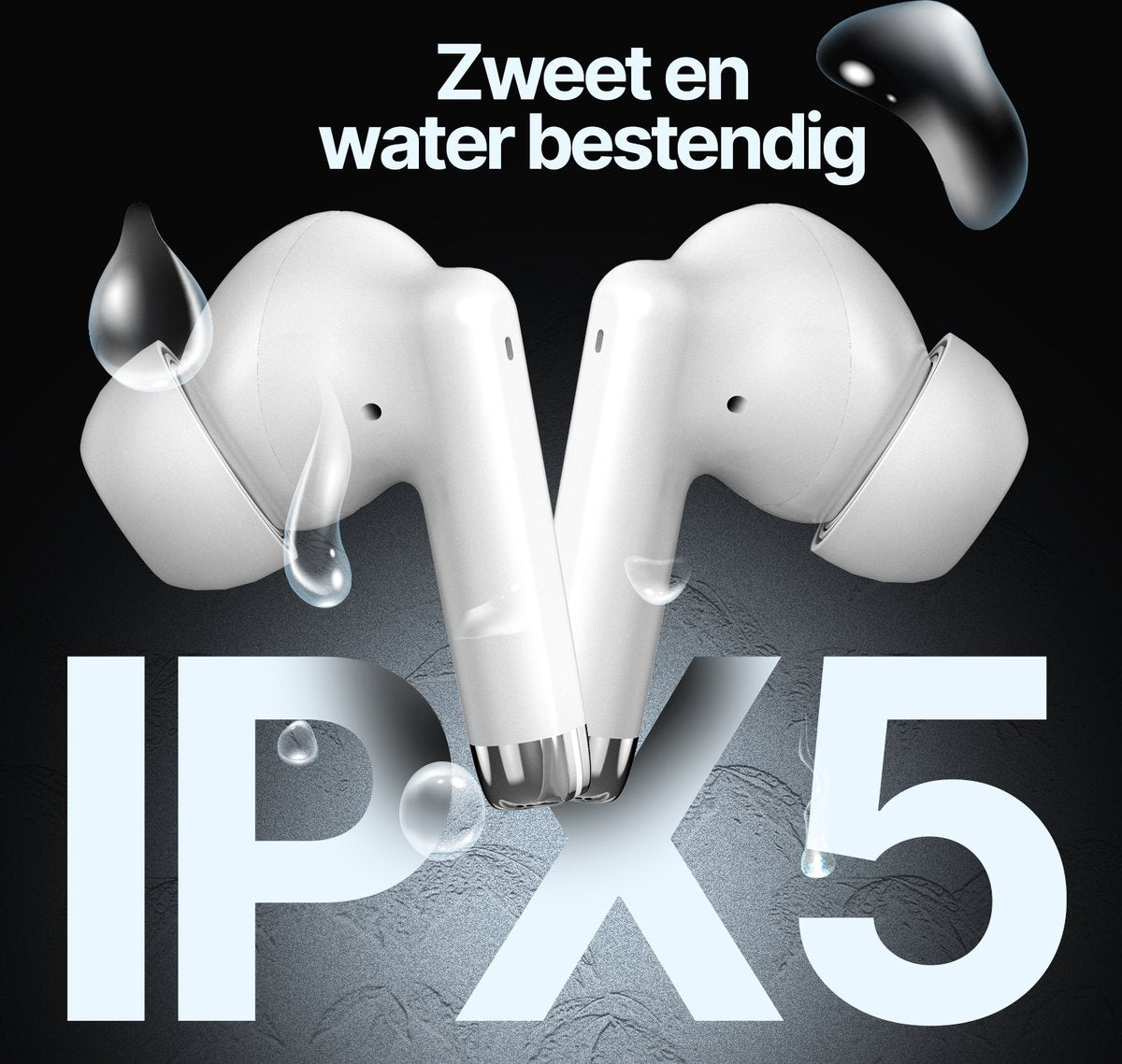 Synyq iPro Draadloze Oordopjes - 35 Uur Batterij - Waterbestendig