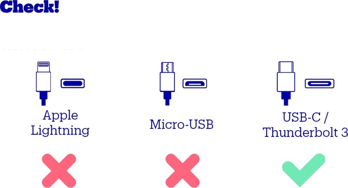 Synyq 45W USB-C Snellader - Universeel - Voor iPhone & Samsung