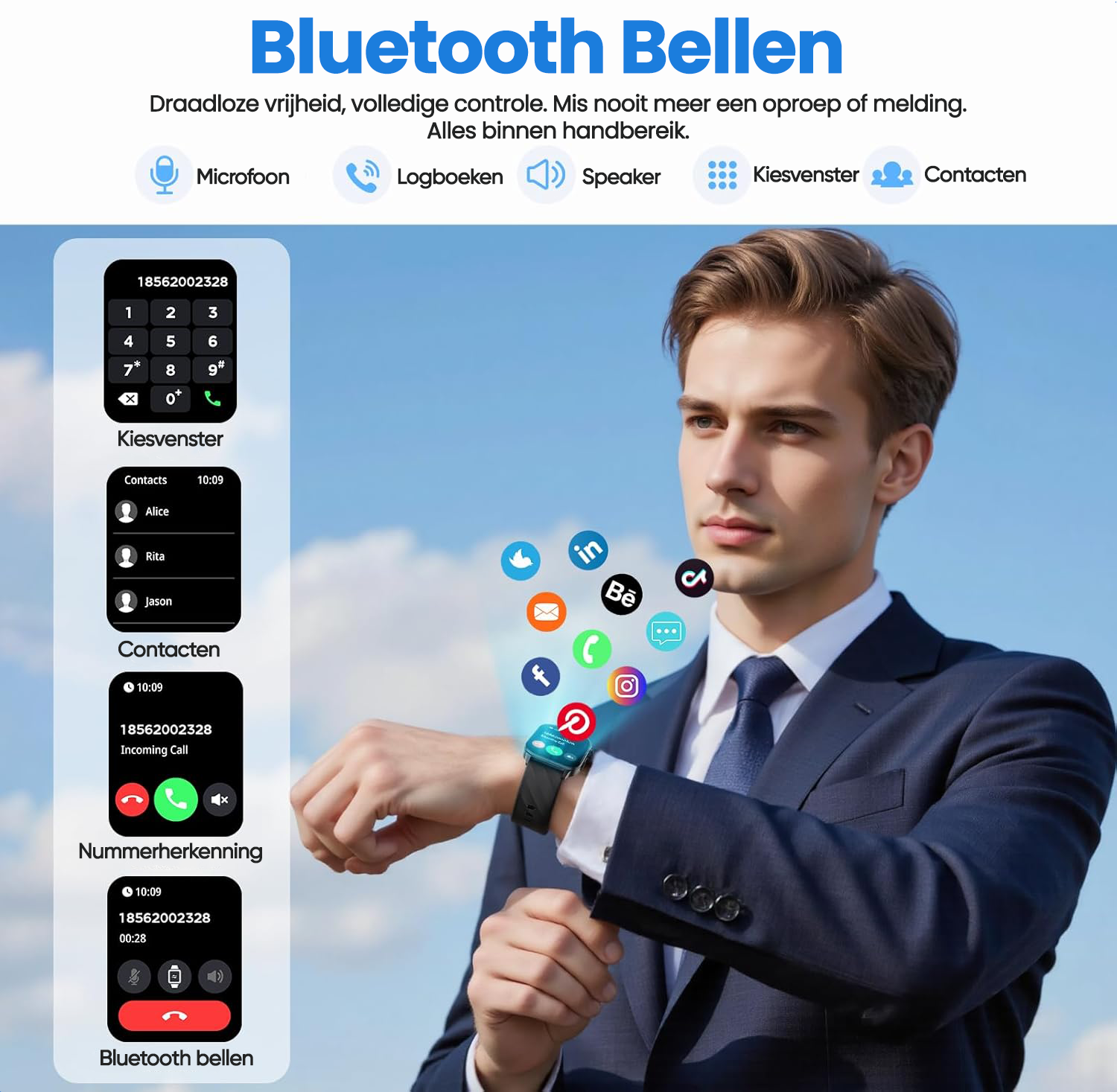 Synyq Axis GPS Smartwatch Dames en Heren