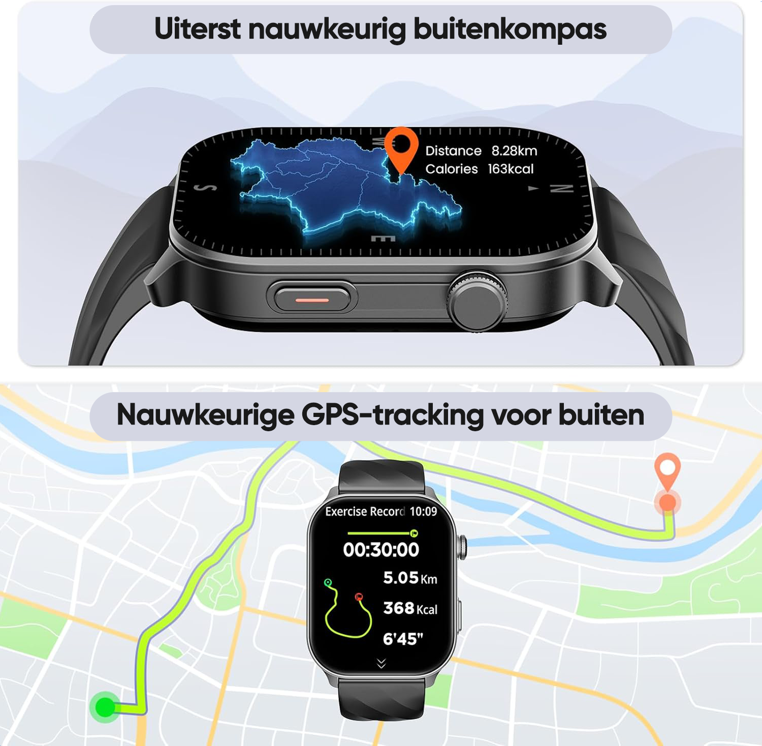 Synyq Axis GPS Smartwatch Dames en Heren