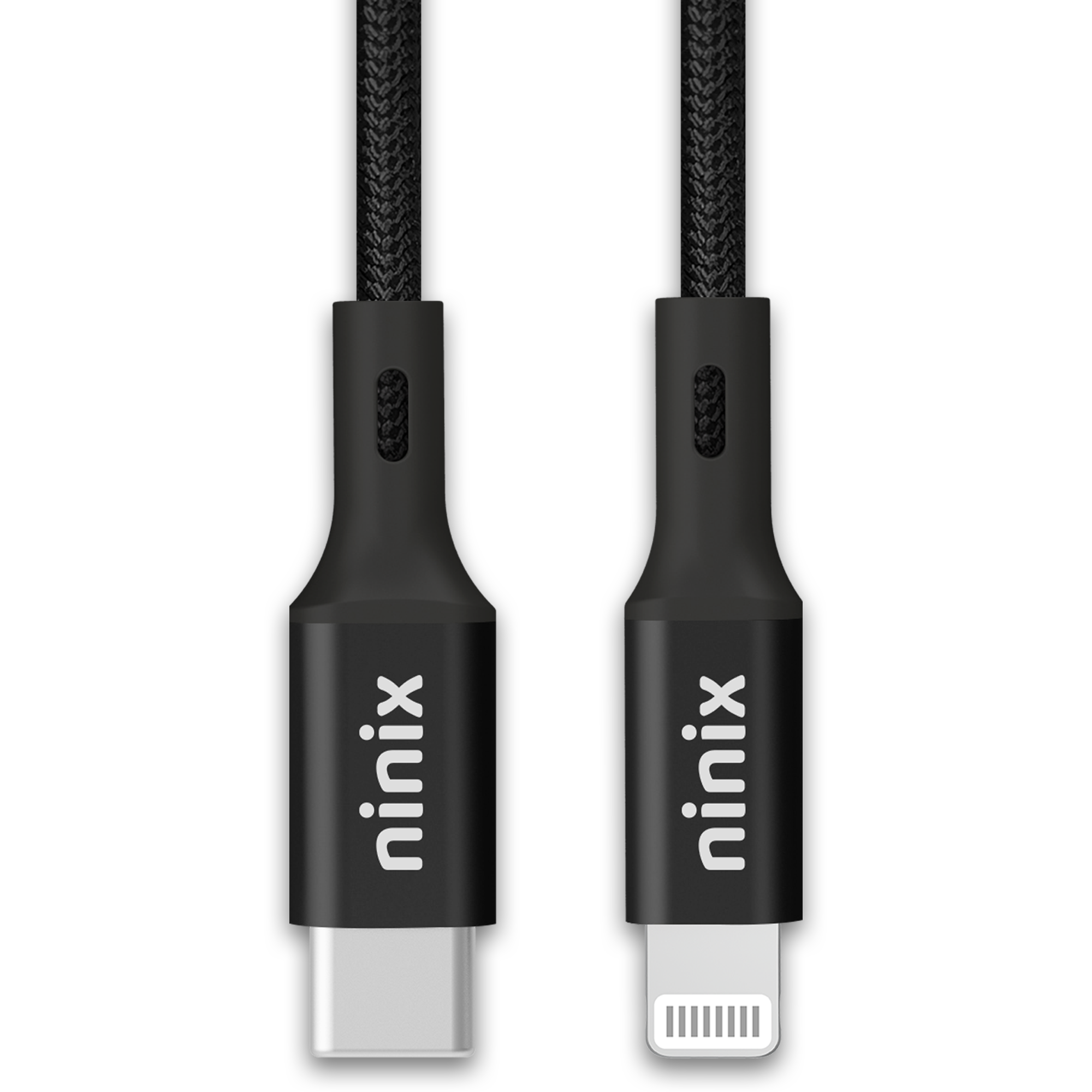 Ninix Lightning naar USB-C Kabel - Nylon Gevlochten
