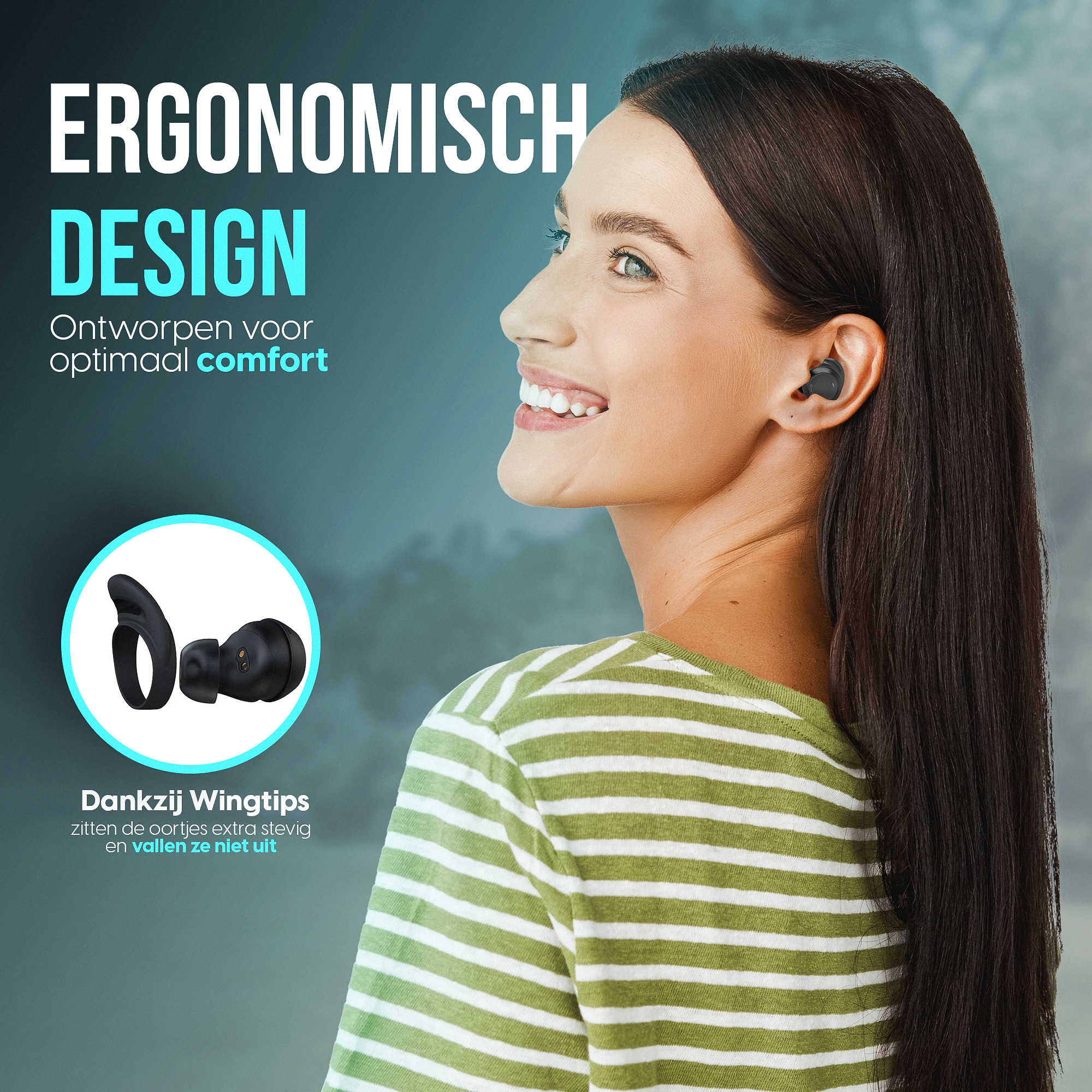 Synyq Aria Buds - Draadloze Oordopjes - 30 uur Batterij - Waterbestendig