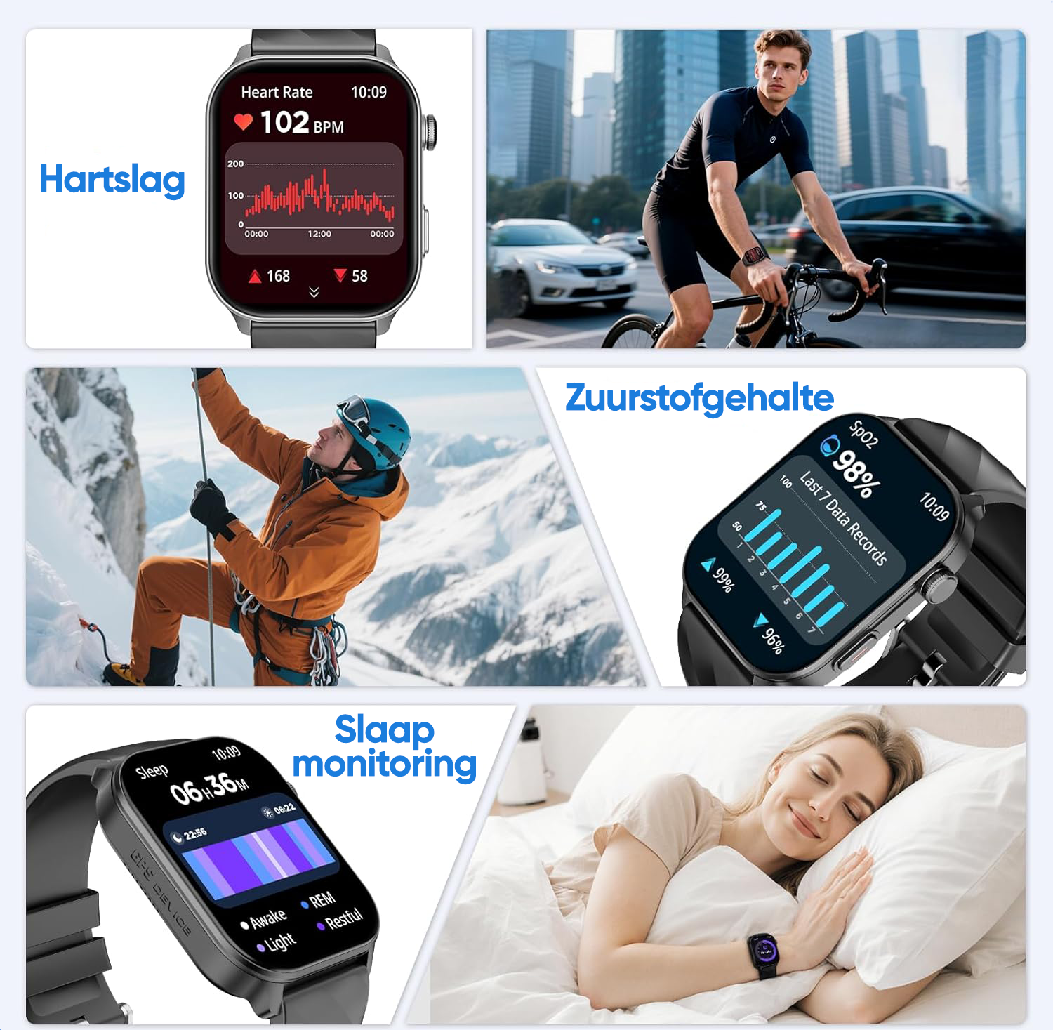 Synyq Axis GPS Smartwatch Dames en Heren