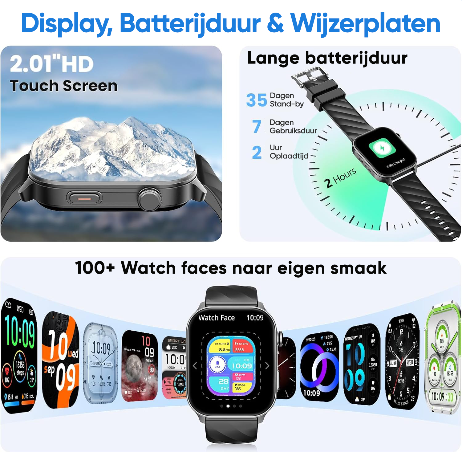 Synyq Axis GPS Smartwatch Dames en Heren