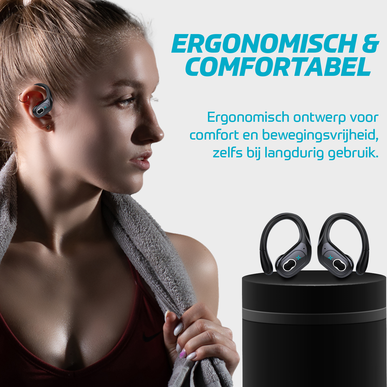 Synyq Active Sport Oordopjes - 75 Uur Accu