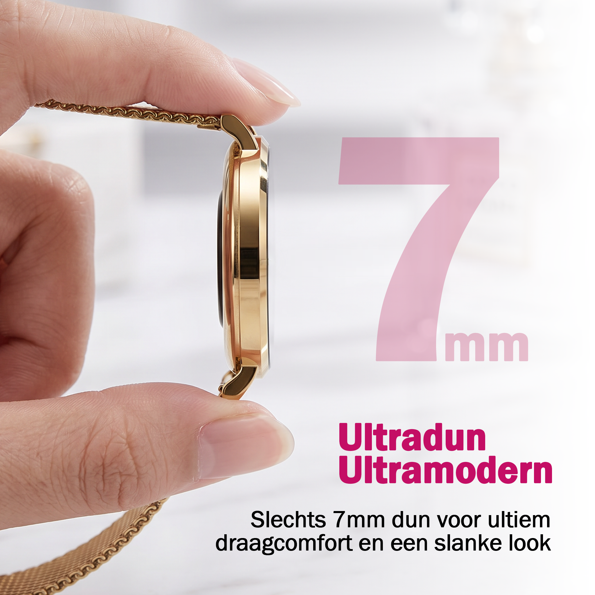 Synyq Liva Smartwatch Dames – 40mm – 3 Bandjes