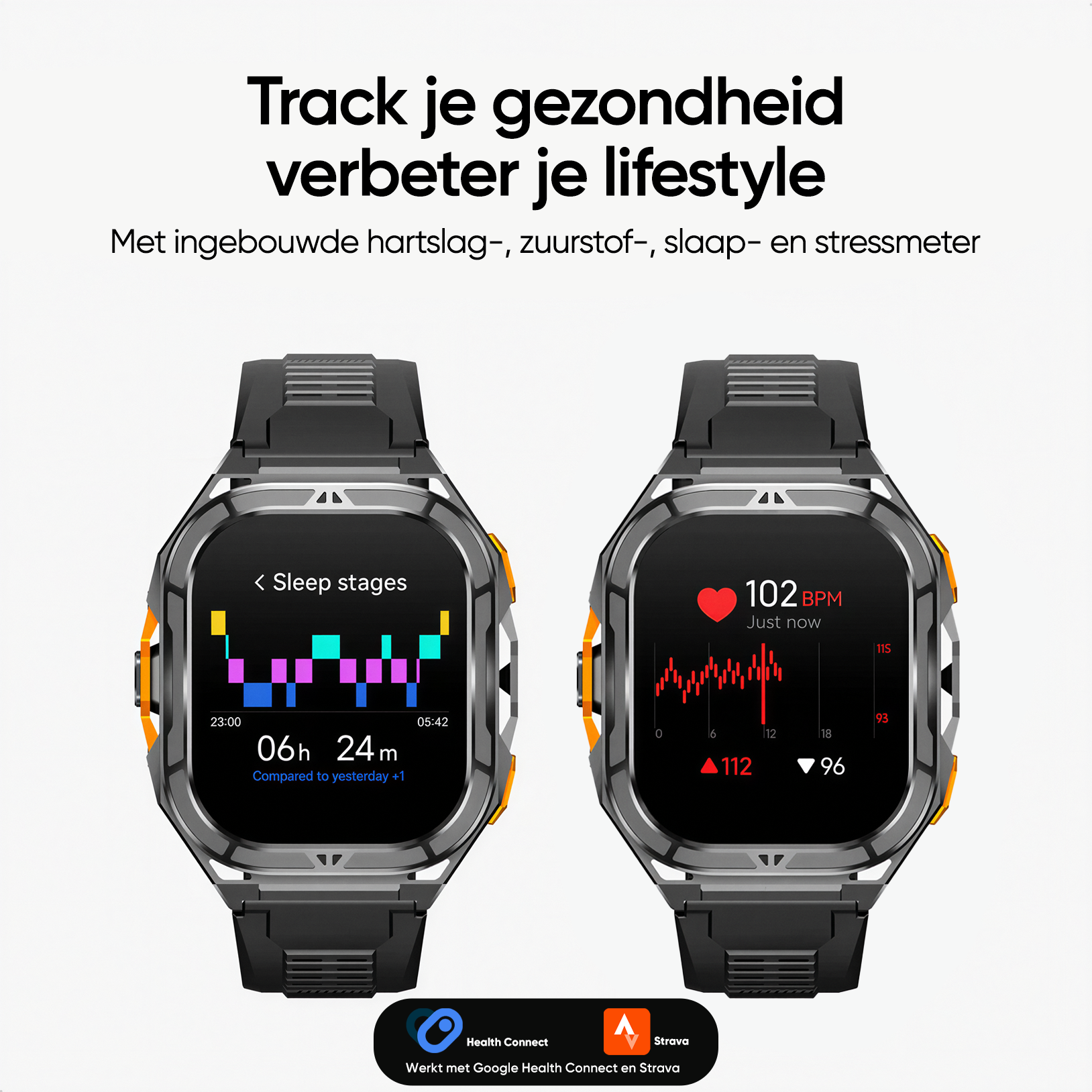 Synyq Solid Pro - GPS Smartwatch Heren