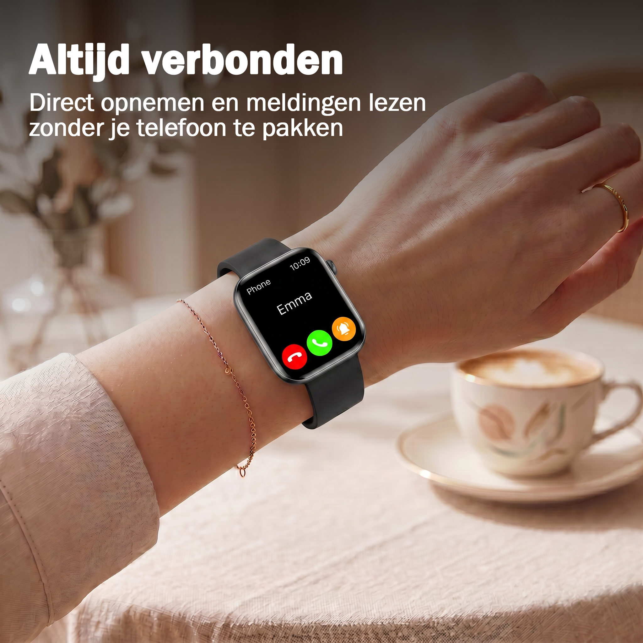 Synyq Health Pro Smartwatch - Ultradun - 3 Bandjes